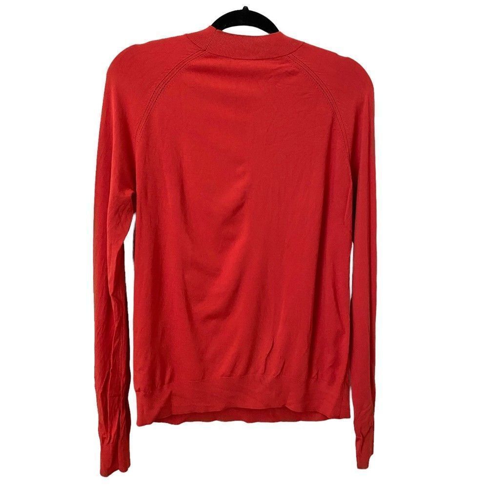 COS Pointelle Stretch Pullover Red Small - Picture 2 of 4